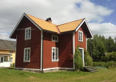 Takläggning litet hus – efter